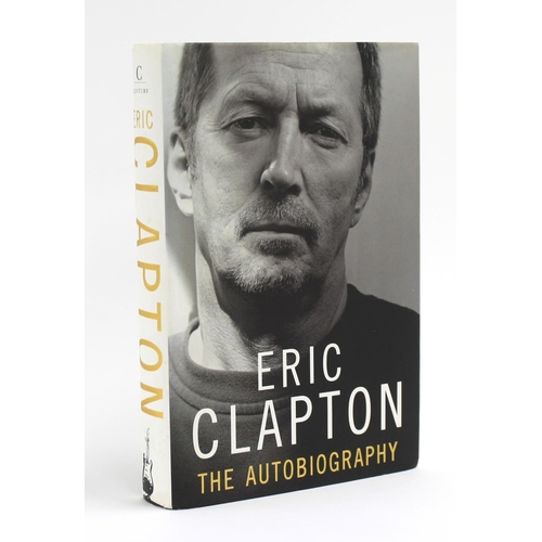 442 - Eric Clapton - autographed copy of 'Eric Clapton - The Autobiography', signed in blue pen to the tit... 