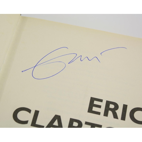 442 - Eric Clapton - autographed copy of 'Eric Clapton - The Autobiography', signed in blue pen to the tit... 