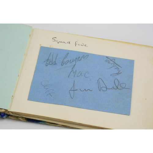 454 - The Rolling Stones and others - old autograph book containing a selection of artist and other autogr... 