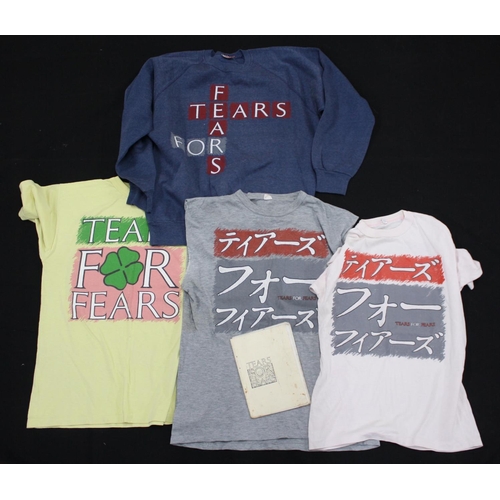 455 - Tears for Fears - original 1985 'Songs from the Big Chair' tour sweatshirt; two 1985 'Songs from the... 