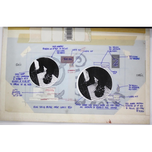 463 - Pink Floyd - original CD artwork proof/designs for Pink Floyd's 'Learning to Fly' CD single artwork,... 