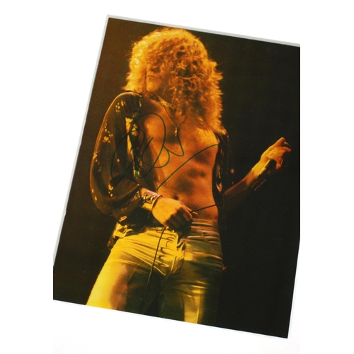 474 - Robert Plant - autographed colour photograph, framed and glazed, 12.5