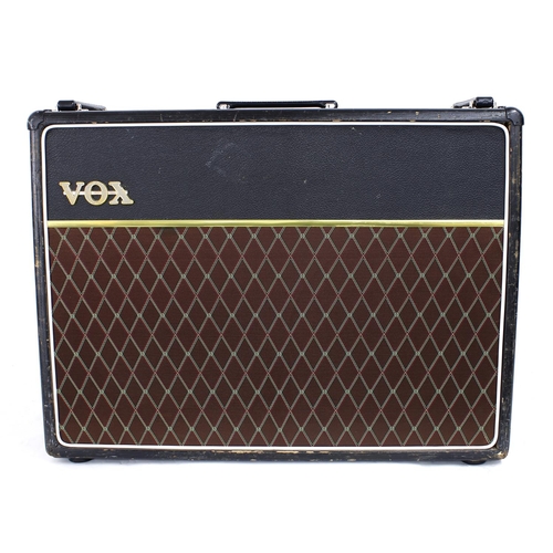 788 - Early 1960s Vox AC30 guitar amplifier, made in England, fitted with original blue speakers, recently... 