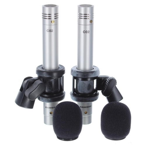 1273 - Pair of Samson CO2 pencil microphones, within original carry-case*Please note: Gardiner Houlgate do ... 