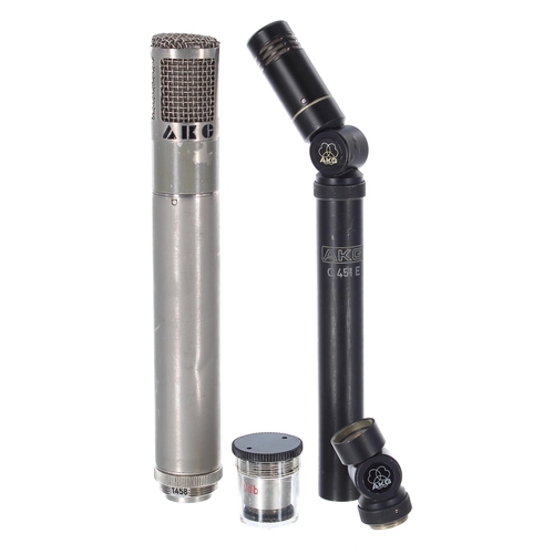 1284 - AKG C28A microphone; together with an AKG C451E microphone (2)*Please note: Gardiner Houlgate do not... 