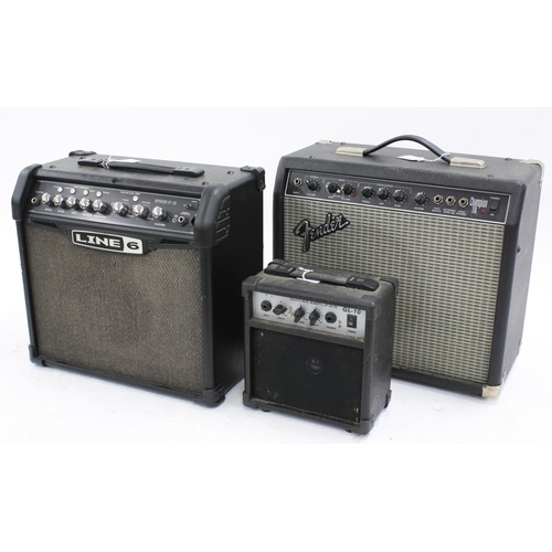 809 - Line 6 Spider IV guitar amplifier; together with a Fender Champion 110 guitar amplifier and another ... 