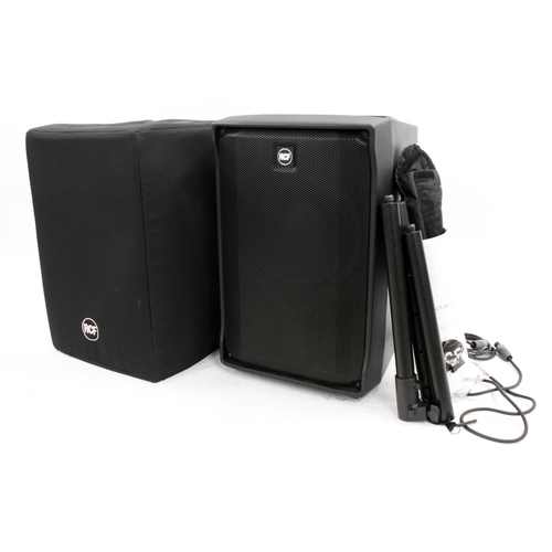 1207 - RCF EVOX JMIX8 active two-way music system, with original dust cover, stand and owners manual*Please... 