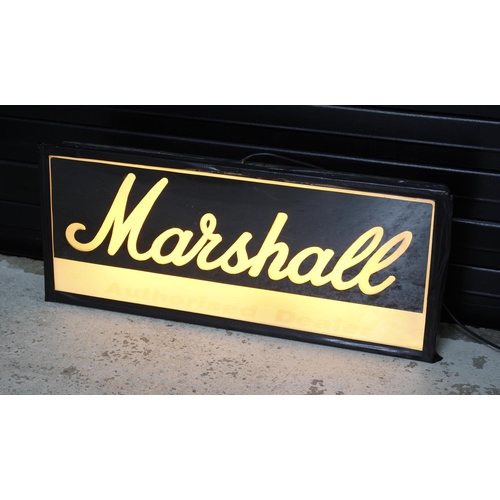 768 - Marshall Amplification light-up dealer sign*Please note: Gardiner Houlgate do not guarantee the full... 