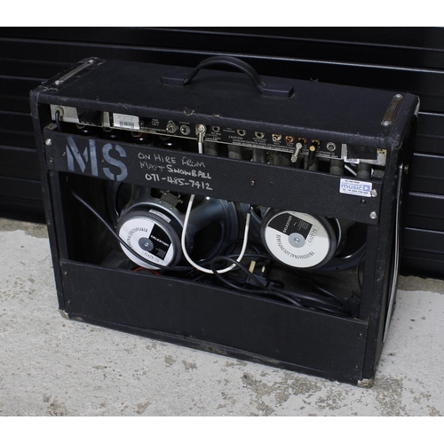 783 - 1970s Fender Twin Reverb silver face guitar amplifier (modifications)*Please note: Gardiner Houlgate... 