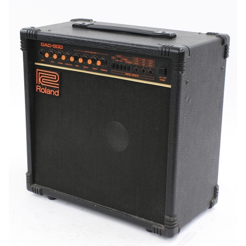 794 - Roland DAC-50D guitar amplifier, made in Taiwan, ser. no. Z861490*Please note: Gardiner Houlgate do ... 