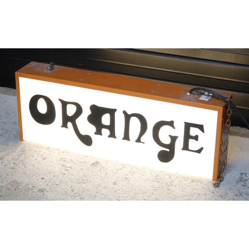 807 - Orange Amplification light box dealer sign*Please note: Gardiner Houlgate do not guarantee the full ... 