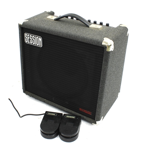 847 - Session Sessionette 75 guitar amplifier, made in England, with dust cover and foot switch*Please not... 