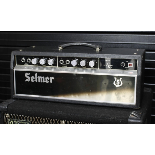 852 - Selmer Treble n Bass 50 Mk III guitar amplifier head, made in England, ser. no. 51818, with original... 