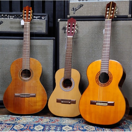 1363 - 1970s Ibanez 370 classical guitar, made in Japan; together with a Martinez MCG-4 nylon string guitar... 