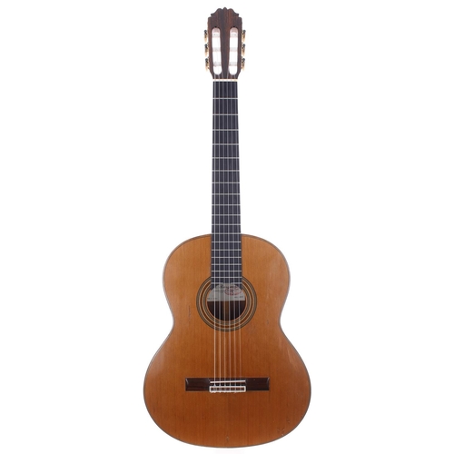 1359 - 2005 Amalio Burguet 1-020 classical guitar; Back and Sides: rosewood, minor dings and marks, profess... 