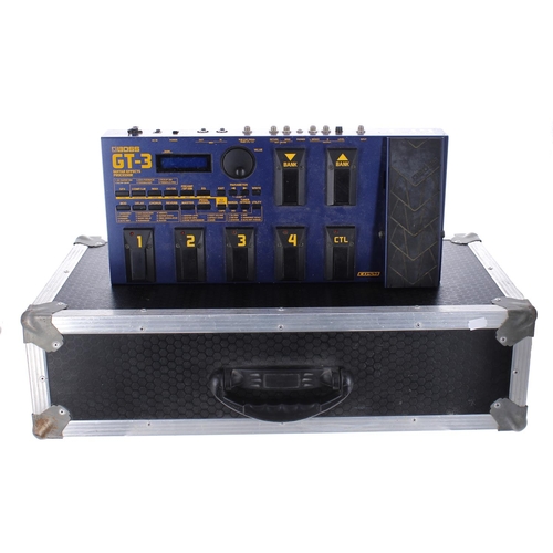 937 - Boss GT-3 guitar effects processor, with PSU, within a heavy duty flight case*Please note: Gardiner ... 