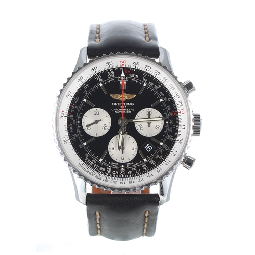 50 - Breitling Navitimer Chronometre automatic stainless steel gentleman's wristwatch, reference no. AB01... 