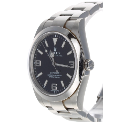 28 - Rolex Oyster Perpetual Explorer stainless steel gentleman's wristwatch, reference no. 214270, serial... 