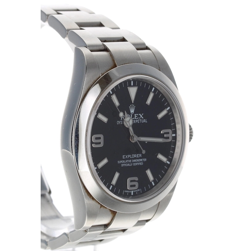 28 - Rolex Oyster Perpetual Explorer stainless steel gentleman's wristwatch, reference no. 214270, serial... 