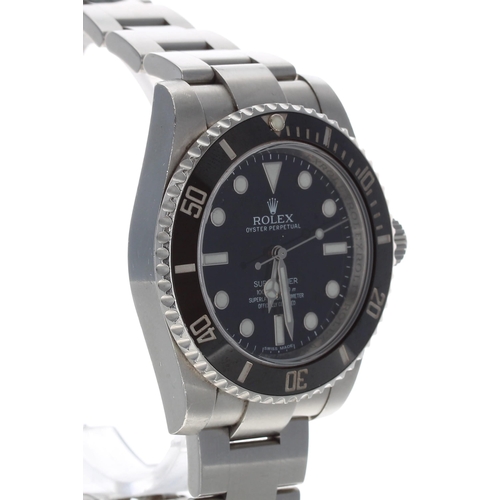 29 - Rolex Oyster Perpetual Submariner stainless steel gentleman's wristwatch, reference no. 114060, seri... 