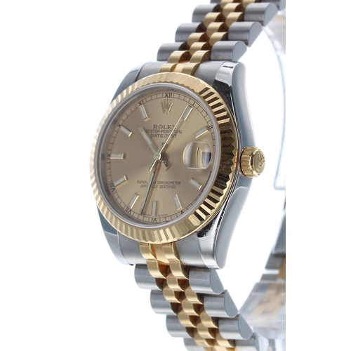 30 - Rolex Oyster Perpetual Datejust gold and stainless steel mid-size lady's wristwatch, reference no. 1... 