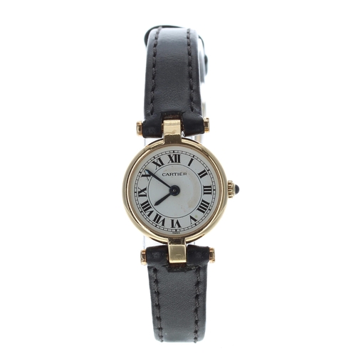 80 - Cartier Vendome 18ct lady's wristwatch, reference no. 2869, serial no. 866xxx, circa 1990, cal. 157 ... 