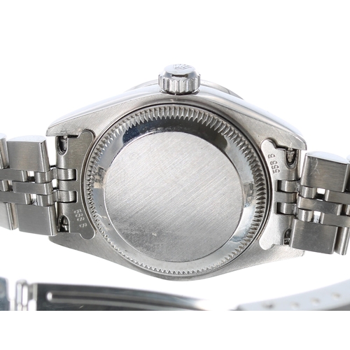 41 - Rolex Oyster Perpetual Datejust stainless steel lady's wristwatch, reference no. 79174, serial no. P... 