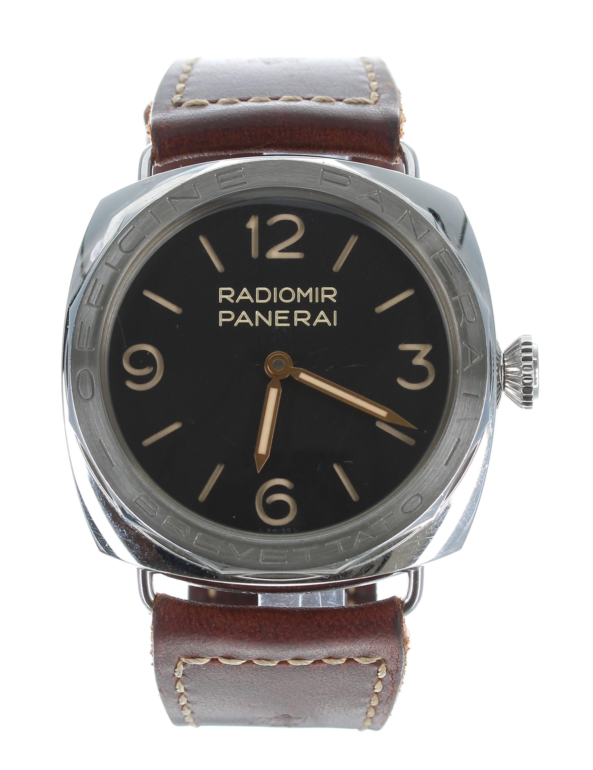 Panerai Radiomir Brevettato stainless steel gentleman s wristwatch