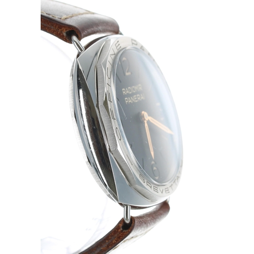 85 - Panerai Radiomir Brevettato stainless steel gentleman's wristwatch, serial no. BB 18507xx, T02xx/10x... 