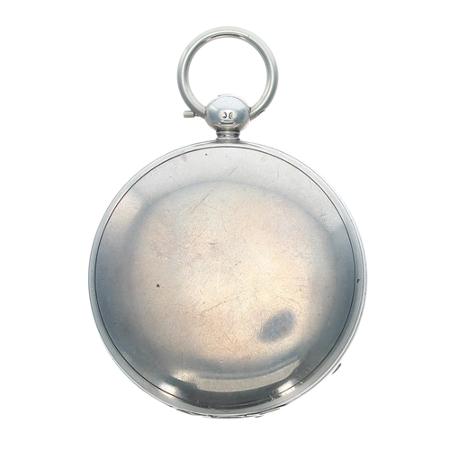 339 - Early Victorian silver fusee lever hunter pocket watch, London 1839, the movement signed Gibbs, 38 B... 