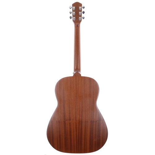 163 - Stoll PT59 acoustic guitar, made in Germany; Back and sides: mahogany, surface scratches and dings; ... 