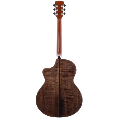 165 - Faith Patrick James Eggle Signature Neptune Cut FSG-NC-BSY-S acoustic guitar, made in Indonesia; Bac... 