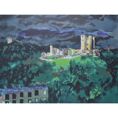 464 - John Piper CH., (1903-1992) - 'Conisbrough Castle 1982' signed in pencil also numbered 93/100 a limi... 