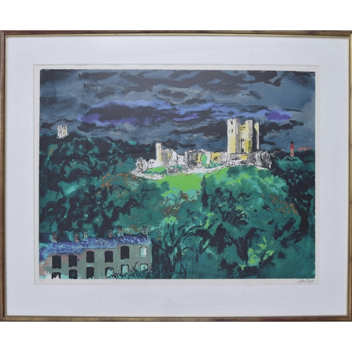 464 - John Piper CH., (1903-1992) - 'Conisbrough Castle 1982' signed in pencil also numbered 93/100 a limi... 