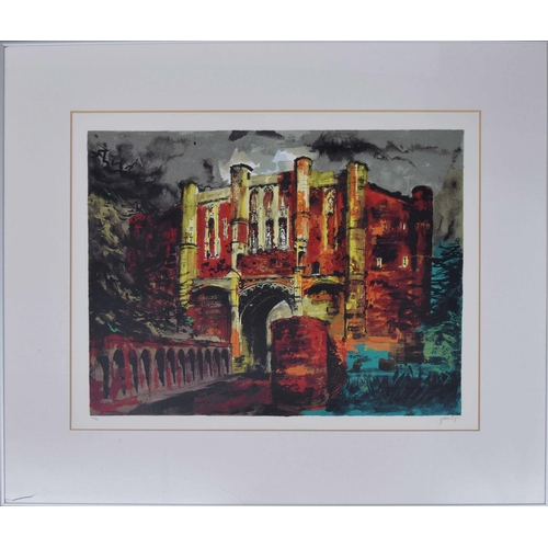 462 - John Piper CH., (1903-1992) - 'Thornton Abbey Gateway', signed and numbered 42/70, coloured screen p... 