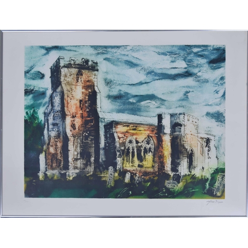 461 - John Piper CH., (1903-1992) - 'Ivychurch, Romney Marsh', signed also numbered 19/100, etching and aq... 