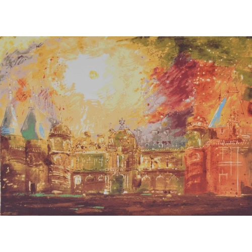 463 - John Piper CH., (1903-1992) - 'Waddesdon' signed and numbered 45/70 coloured screen print, 18.5