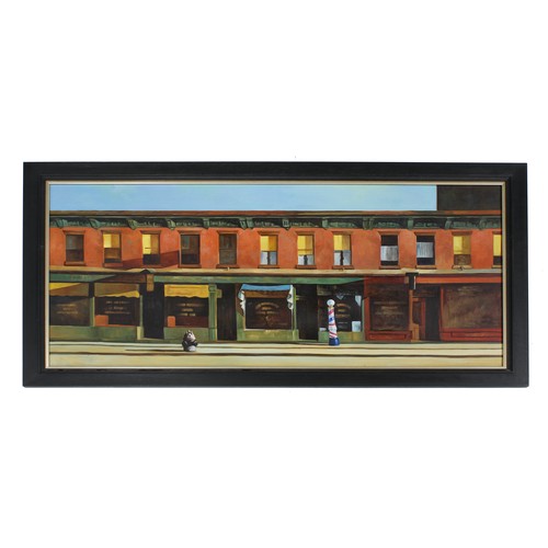 450 - After Edward Hopper - 'Early Sunday Morning', gilee print, 20