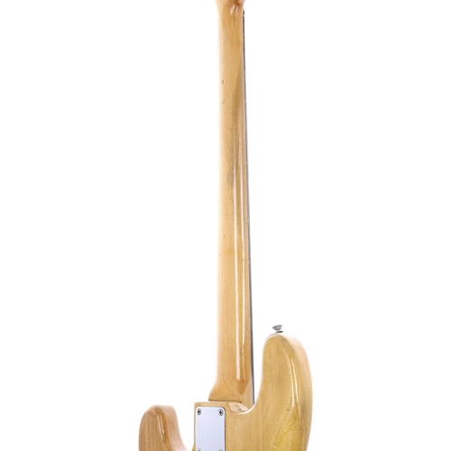 13 - 1960 Fender Precision Bass guitar, made in USA; Body: natural refinish, marks and general wear as to... 