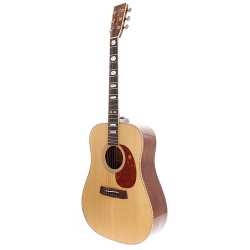 151 - Aria Paul Brett PB-30 electro-acoustic guitar; Back and sides: mahogany, light surface scratches; To... 