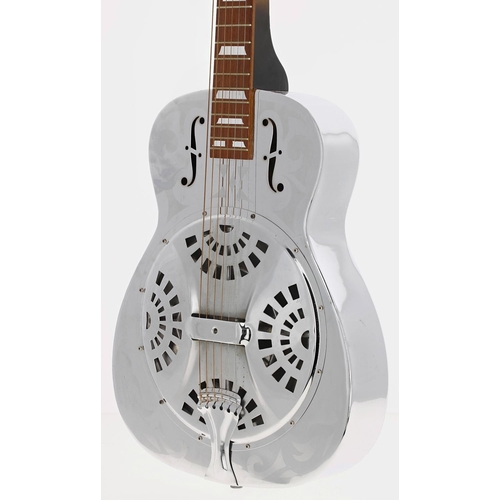 152 - Dobro Model 33D-SQ square neck resonator guitar, made in USA, circa 1975; Body: chrome plated with s... 