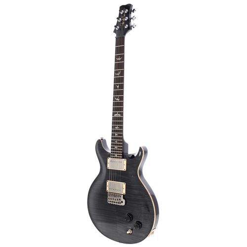 156 - 2004 Paul Reed Smith (PRS) Santana III electric guitar, made in USA; Body: trans black maple top upo... 