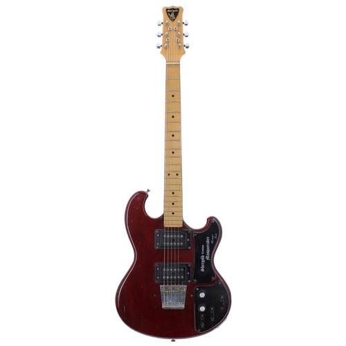 173 - Late 1970s Shergold Custom Masquerader electric guitar, made in England; Body: cherry finish, typica... 