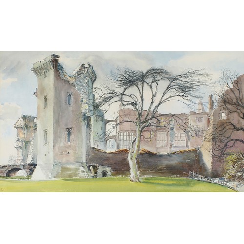 452 - Douglas Sutton (20th/21st century) - 'The Mamian, Berry Pomeray Castle, Devon', signed and dated '57... 