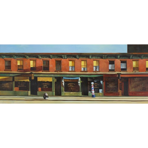 450 - After Edward Hopper - 'Early Sunday Morning', gilee print, 20