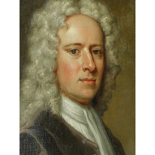 446 - Circle of Johann Kerseboom (17th/18th century) - portrait of a gentleman, standing half length weari... 