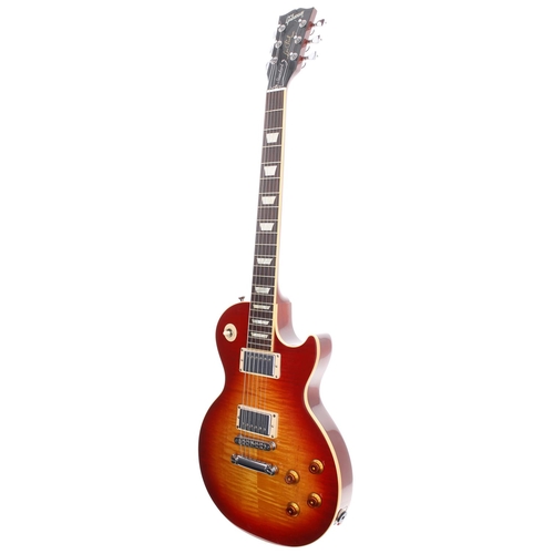 75 - 2008 Gibson Les Paul Standard electric guitar, made in USA; Body: sunburst flame maple top upon cher... 