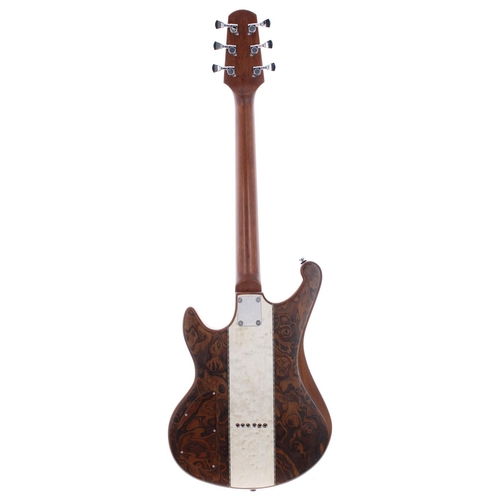 184 - Andrews EGS Prototype electric guitar, made in England; Body: African walnut with California burl/wh... 