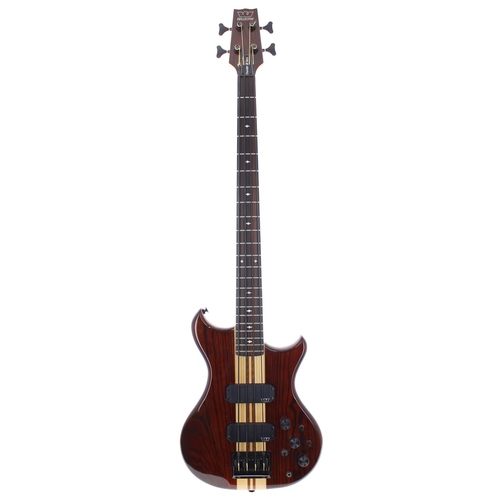 194 - 1985 Westone Thunder III bass guitar, made in Japan; Body: walnut finished ash wings with maple cent... 