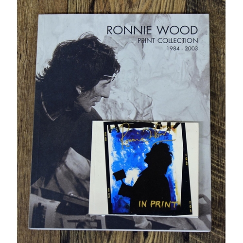 573 - Ronnie Wood (Rolling Stones) - autographed copy of 'Ronnie Wood Print Collection 1984-2003', signed ... 